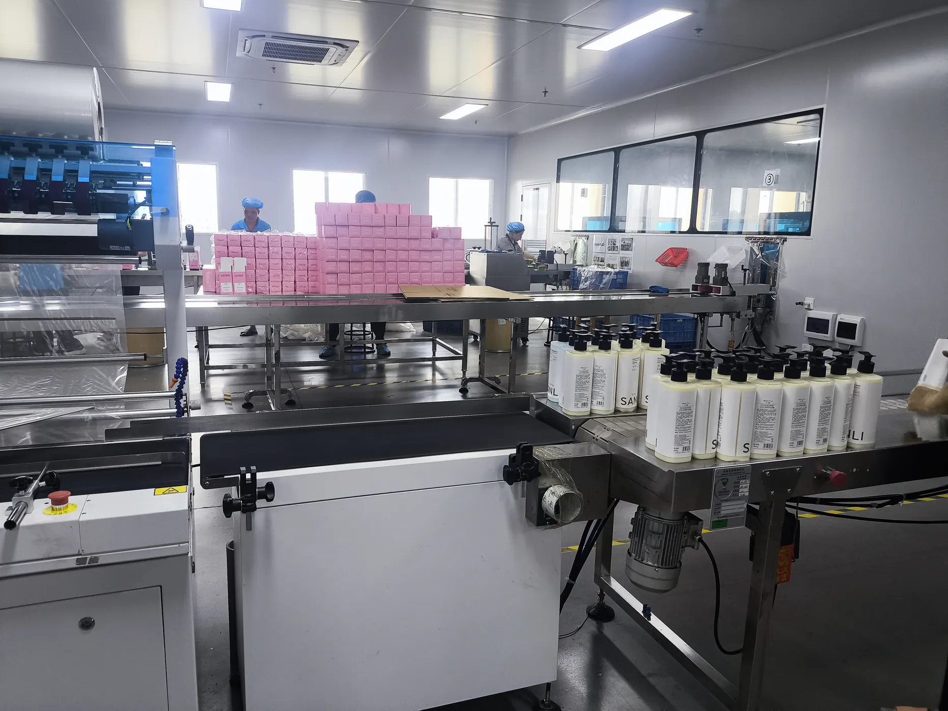 Hair care packaging production line